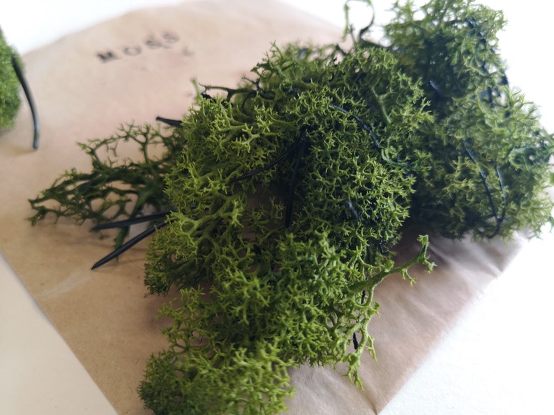 Artificial Moss / Reindeer Moss / Decorative Floristry / Air Etsy