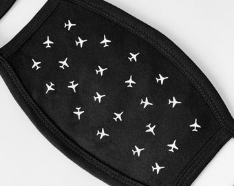 Planes Pattern Face Mask | 6 Colour Options