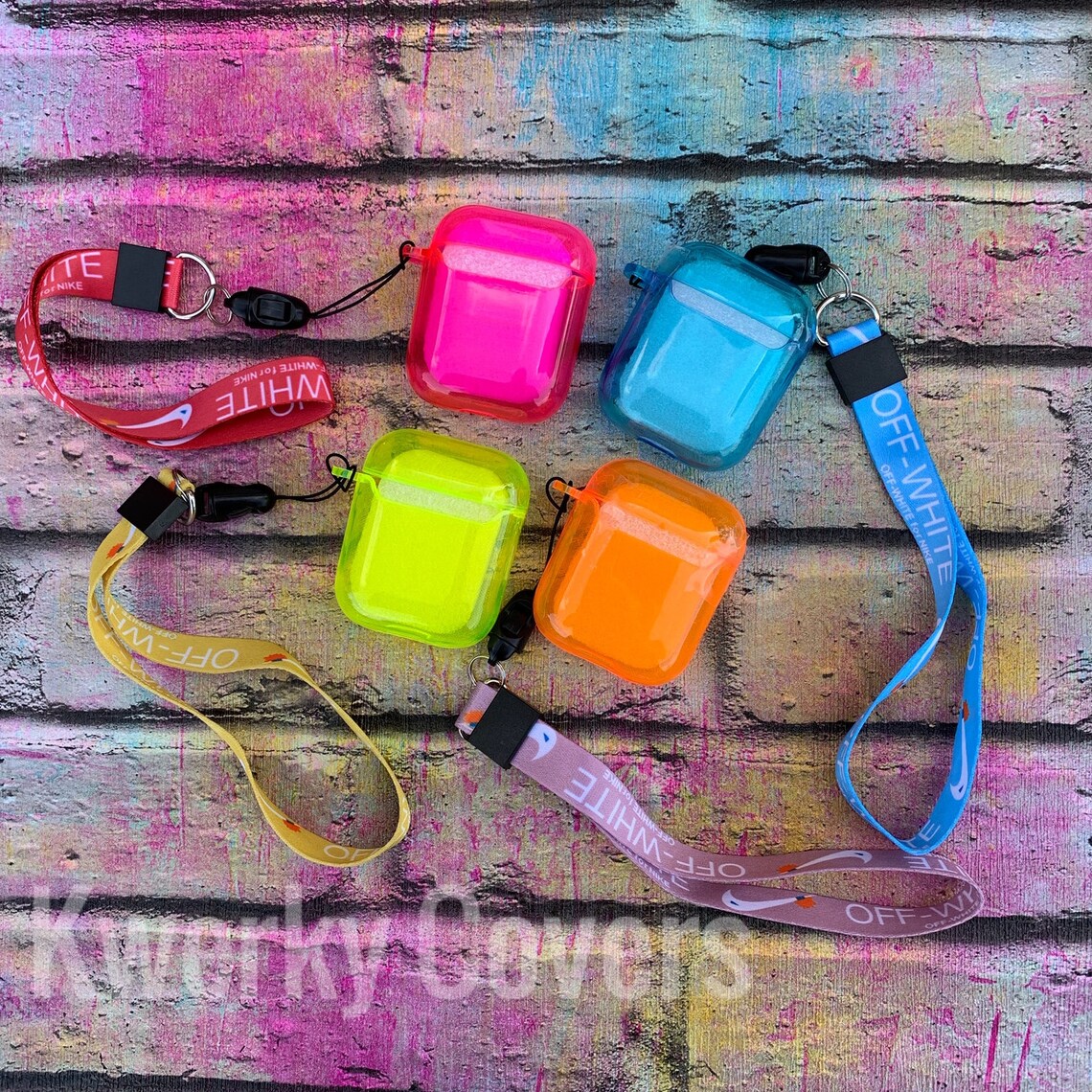 Off White Nike Style Apple AirPod Case / 1st 2nd Gen & Pro / | Etsy