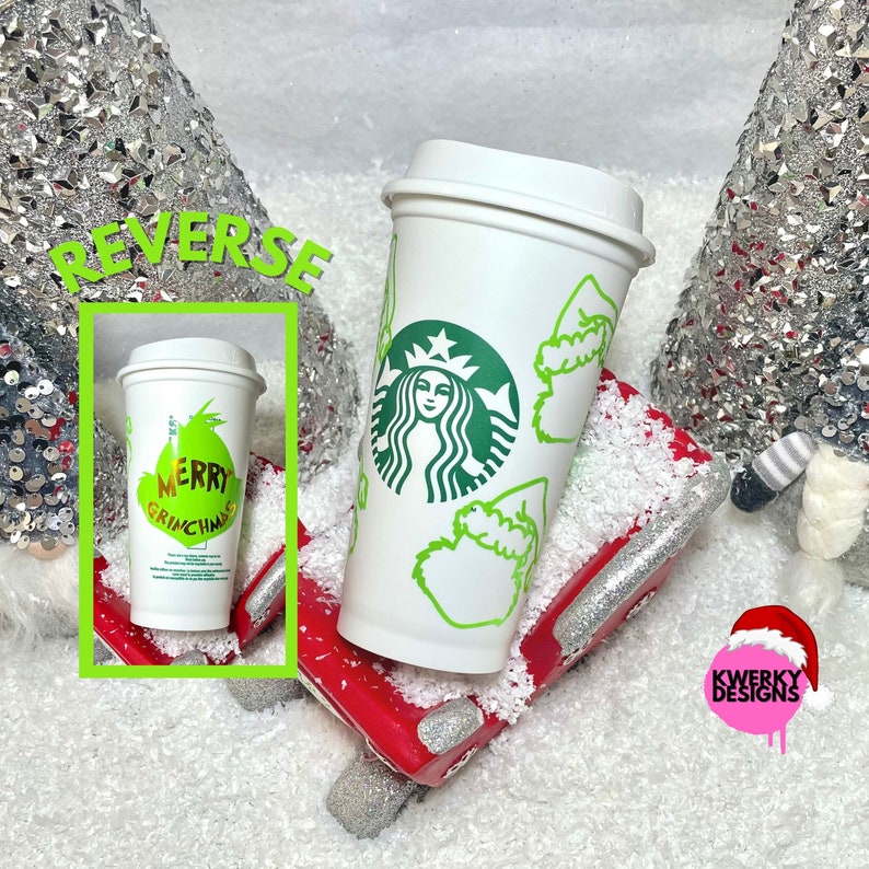 Starbucks Colour Changing Hot Cup Grinch Cup | Grinch Cup Mr Grinch Starbucks Cup Grinchmas Cup Starbucks Grinch Cup