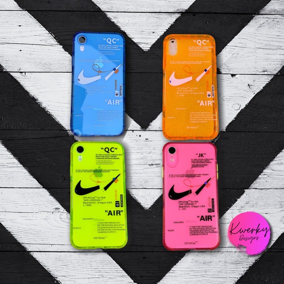 Nike Off White Phone Case Iphone 7 8 Plus Xr X Xs Etsy