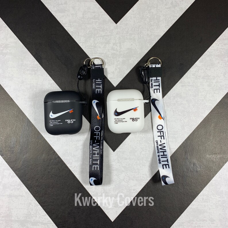 Off White Nike AirPod Case / Funda para auriculares / 1a 2a | Etsy