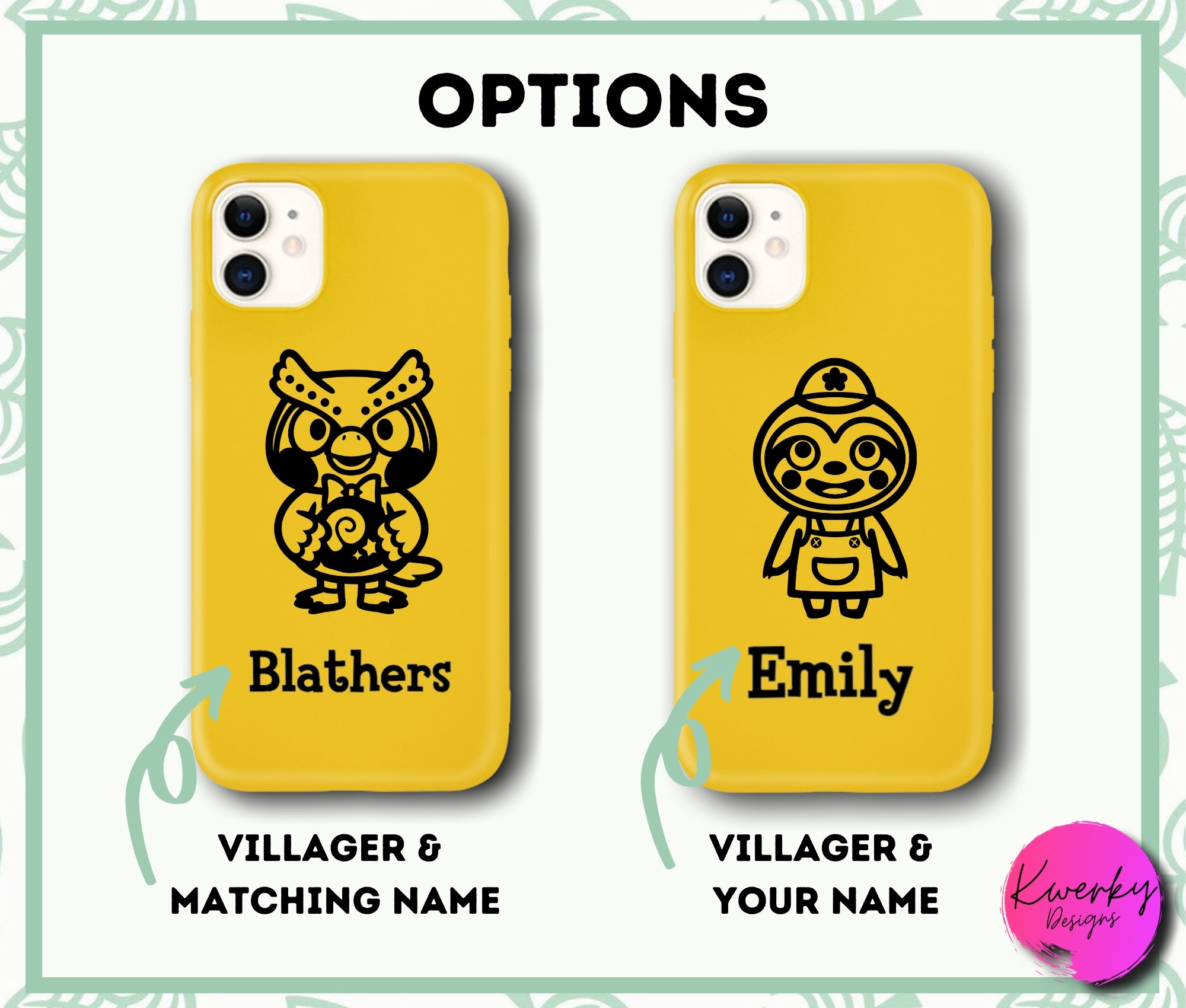 Animal Crossing Phone Case Personalised / ACNH / Custom / Etsy