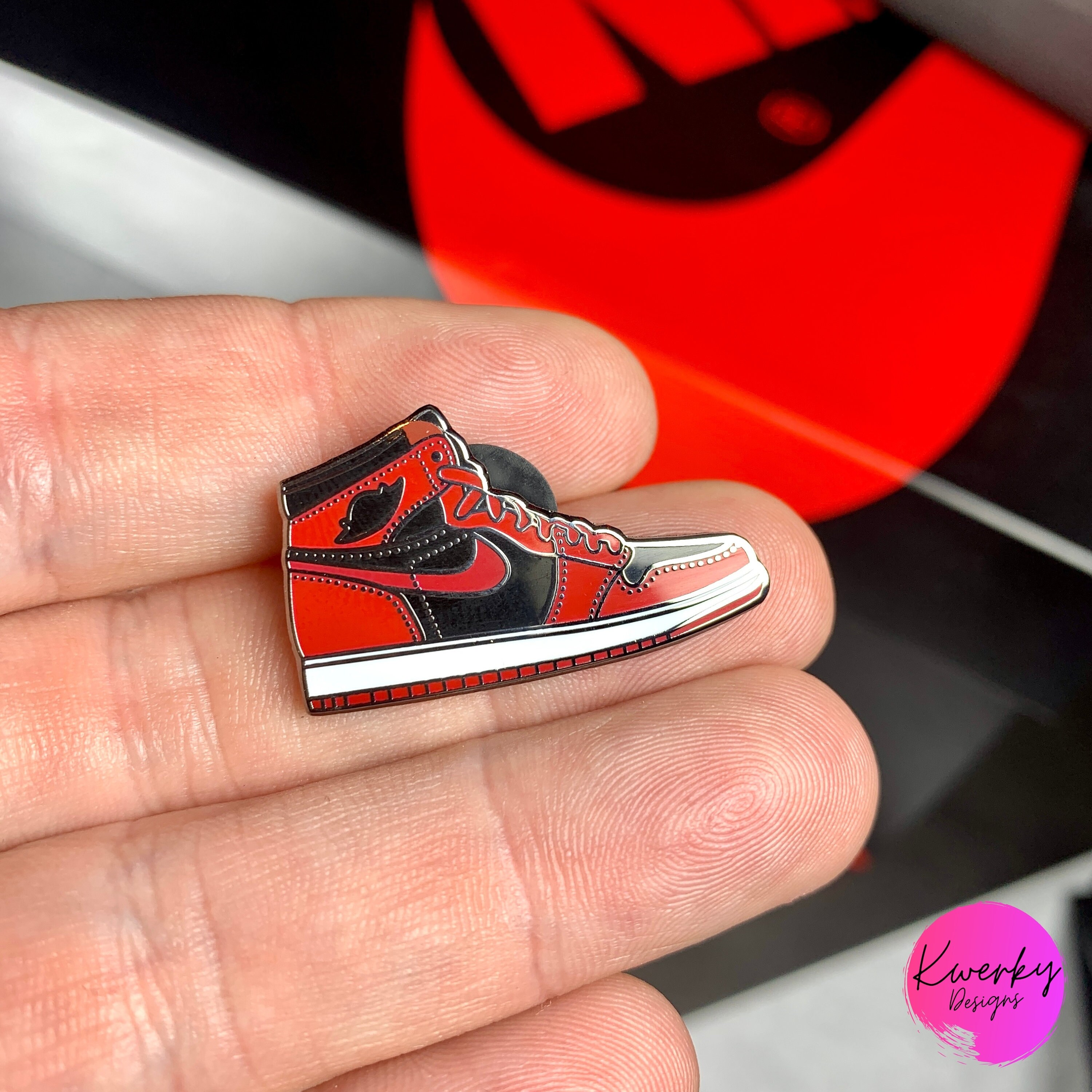 Nike Jordan / Enamel Pin / Handmade / Custom / Set of 5 / Etsy