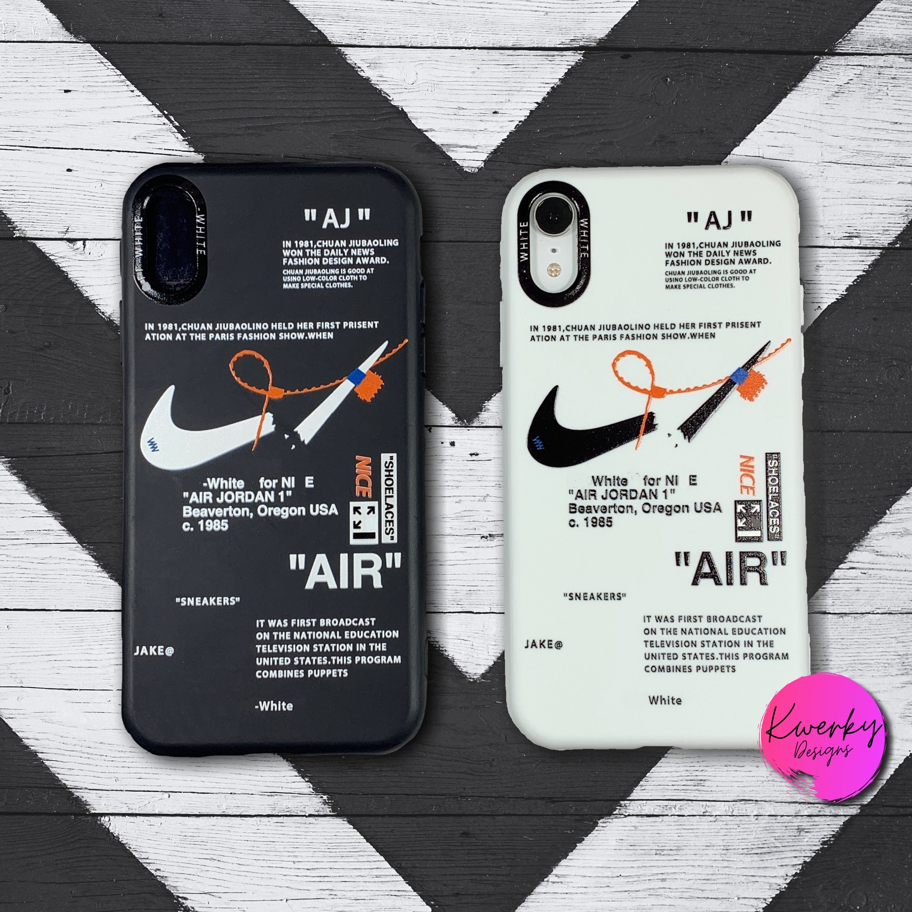 Nike Off White Style Phone Case For Iphone 7 8 Se Plus Xs Max Xr 11