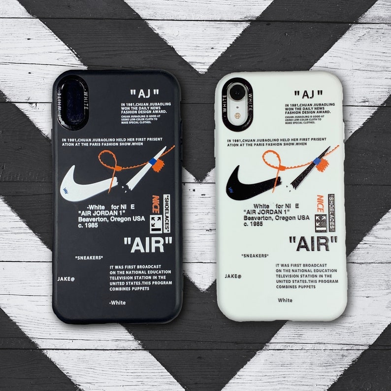 anker Parameters Decimale Nike Off White Custom iPhone Telefoonhoesje / Voor iPhone 7/8 | Etsy België