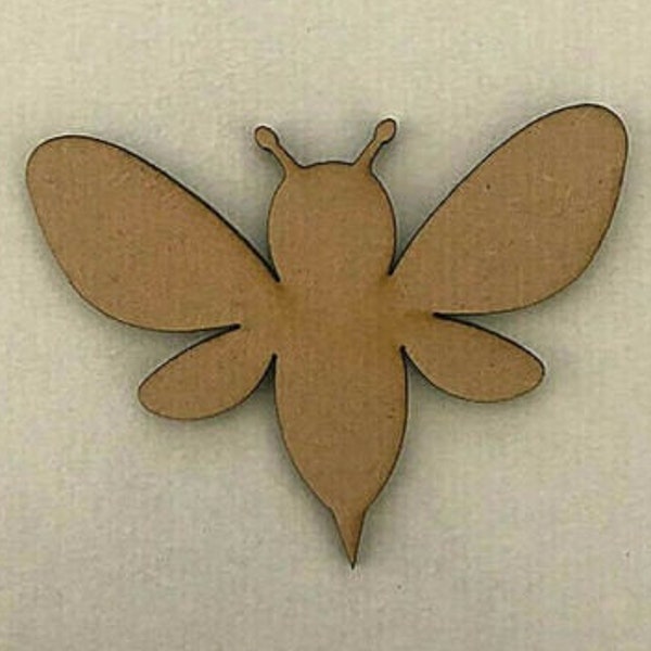 Bumble Bee - Honey Bee - Craft Shapes - MDF - Wooden, Insect, Tag, Decoration, Scrapbook, Embellishment, Gift, wood/forms & shapes