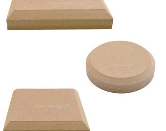 Trophy Base Blanks - Chamfer Edge - Plaques, Cake Stands, Bases, Canvases - Squares - Circles -Rectangles