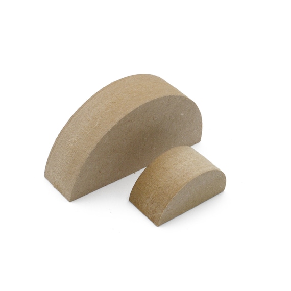MDF Semi Circle Blanks: 18mm Thick Wooden Craft Shapes (40mm to 400mm)