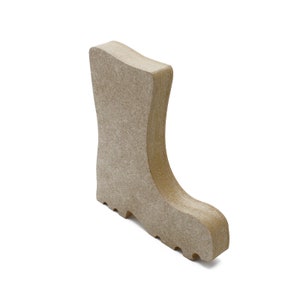 Freestanding Wellie  Wooden Shape,  18mm Wooden Wellington, MDF Boot Blank Shapes, Unpainted,  Thick wood