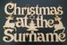 Personalised Christmas Plaque, at the Surname, Hanging sign. MDF Wall Plaque, Christmas Decoration, Unique Christmas Gift 