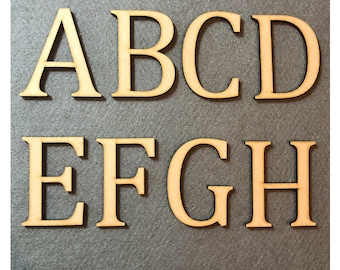 MDF Wooden Letters and Numbers: Craft Alphabet, Toy Box Sign (2-40cm, 3.2mm Thick)