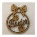Dog Paw Shaped Bauble, Personalised Pet Names, Christmas Tree Decoration,  Dog Paw Shape Bauble, Wooden Gifts, Wooden Hanging paw, Paw Tags, 