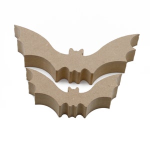 Freestanding Halloween Bats 18mm MDF Craft Shapes - Spooky Halloween Decoration, Embellishment, - MDF Bat Shapes - Wooden Bats Blank diy