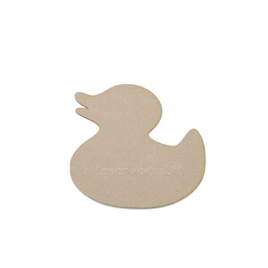 Wooden Duck Craft Shapes: MDF Farmyard Decoration