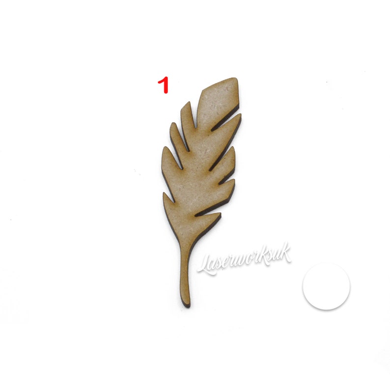 Tropical Leaf - Monstera leaf - Fern Leaf - Wooden MDF Leaves - Crafts Shapes, Wooden Leaf Cutout - Scrapbook, Embellishments, Decoration