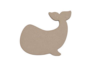 Craft Whale Shapes – Whale Shape - Nursery Decor – Childrens Bedroom  - MDF – Wall Decor - Nursery Wall Art - Craft Shapes
