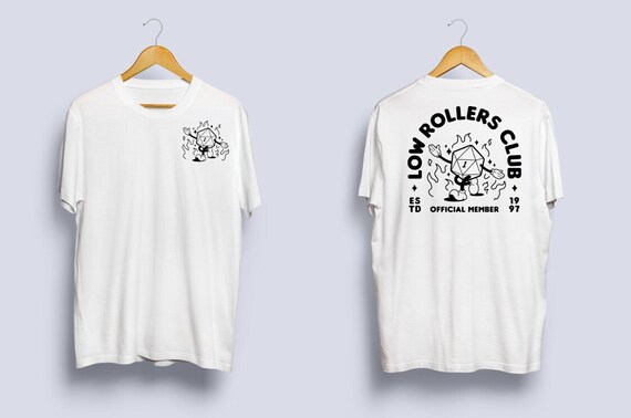 Low Rollers Club / Dnd Tshirt / Dnd gift / Geek tshirt / Fail dice / Boardgame gift / Critical Role