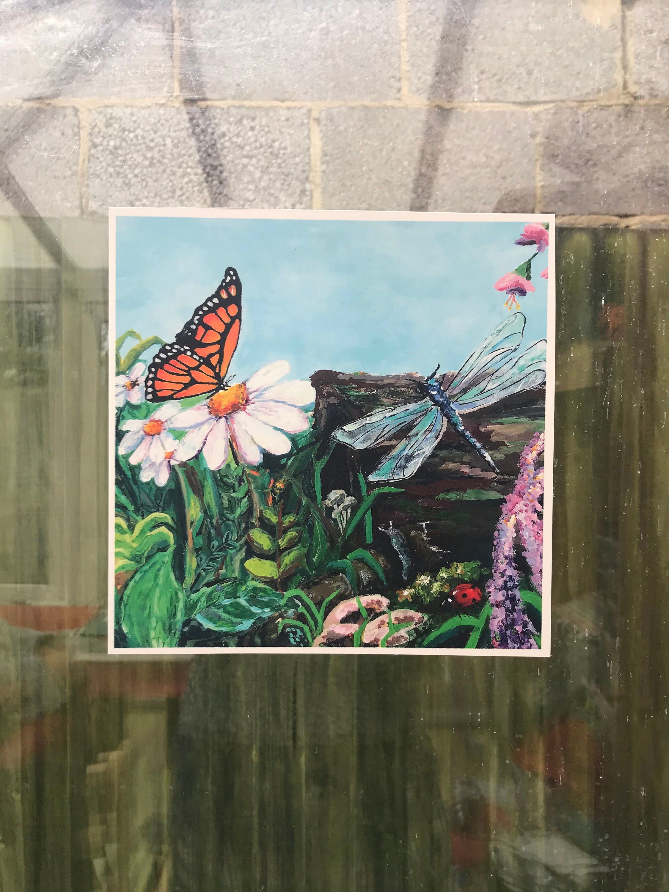 Garden Painting Art Prints 8 X 8 Set of 2 Cottagecore Art Toadstool Art