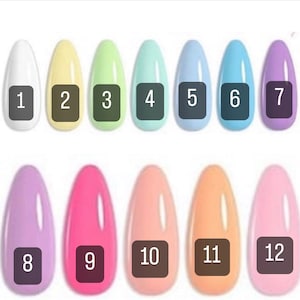 Solid Color Press-On Nails | Solid Color Nails | Pick Your Own Color | Gloss or Matte | Press On Nails | Fake Nails | Glue On Nails