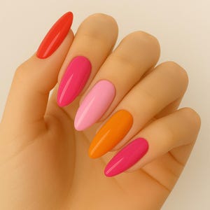 SUMMER Solid Color Press-On Nails | Solid Color Nails | Pick Your Own Color | Gloss or Matte | Press On Nails | Fake Nails | Glue On Nails
