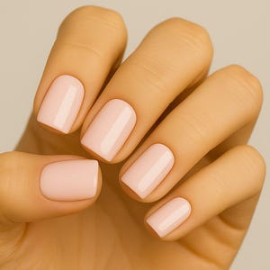 Summer Press-On Nails | Ocean Beach | Square Shape | Glossy Handmade Nail Set | Reusable | Fake Nails