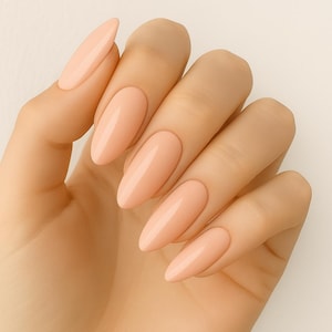 Spring Press-On Nails | Pastel  Almond Shape | Glossy Handmade Nail Set | Reusable | Fake Nails