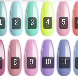 Solid Color Press-On Nails | Solid Color Nails | Pick Your Own Color | Gloss or Matte | Press On Nails | Fake Nails | Glue On Nails