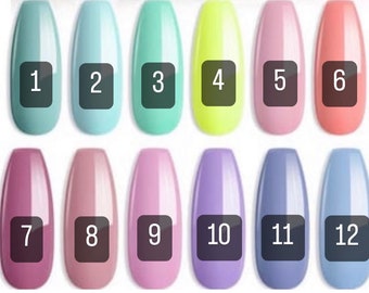Solid Color Press-On Nails | Solid Color Nails | Pick Your Own Color | Gloss or Matte | Press On Nails | Fake Nails | Glue On Nails