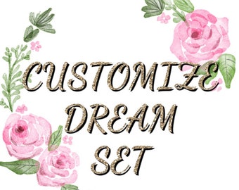 Customize dream set! Design a unique nail set how you want!