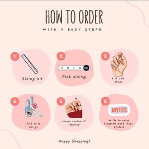 Lote de uñas postizas para San Valentín / 3 sets de uñas de gel de lujo / Uñas de corazón rosa y rojo imagen 10