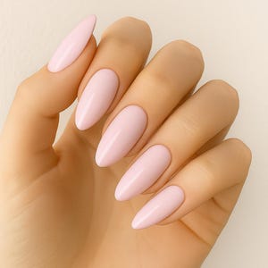Spring Press-On Nails | Pastel  Almond Shape | Glossy Handmade Nail Set | Reusable | Fake Nails
