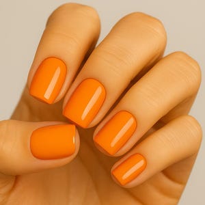 Summer Press-On Nails | Ocean Beach | Almond Shape | Glossy Handmade Nail Set | Reusable | Fake Nails