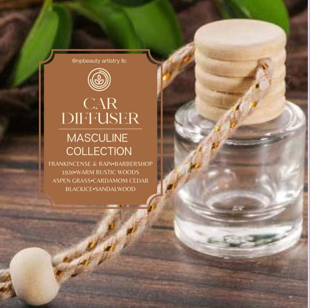 Long Lasting Car Air Freshener – Hanging Glass Car Diffuser – Luxury ...