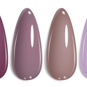 MAUVE 3 Solid Color Press-On Nails | Solid Color Nails | Pick Your Own Color | Gloss or Matte | Press On Nails | Fake Nails | Glue On Nails