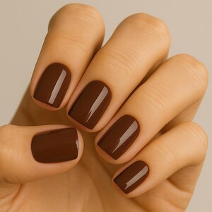 Summer Press-On Nails | Ocean Beach | Square Shape | Glossy Handmade Nail Set | Reusable | Fake Nails