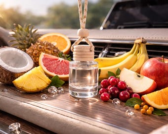 Ambientador de coche de larga duración – Difusor de cristal colgante – Aroma de lujo – Regalo para coche nuevo – Accesorio para coche