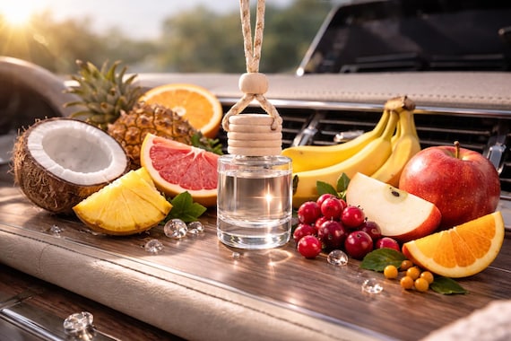 Langanhaltender Auto Lufterfrischer – Hängender Glas Auto Diffusor – Luxus Auto Duft – Neues Auto Geschenk – Autozubehör