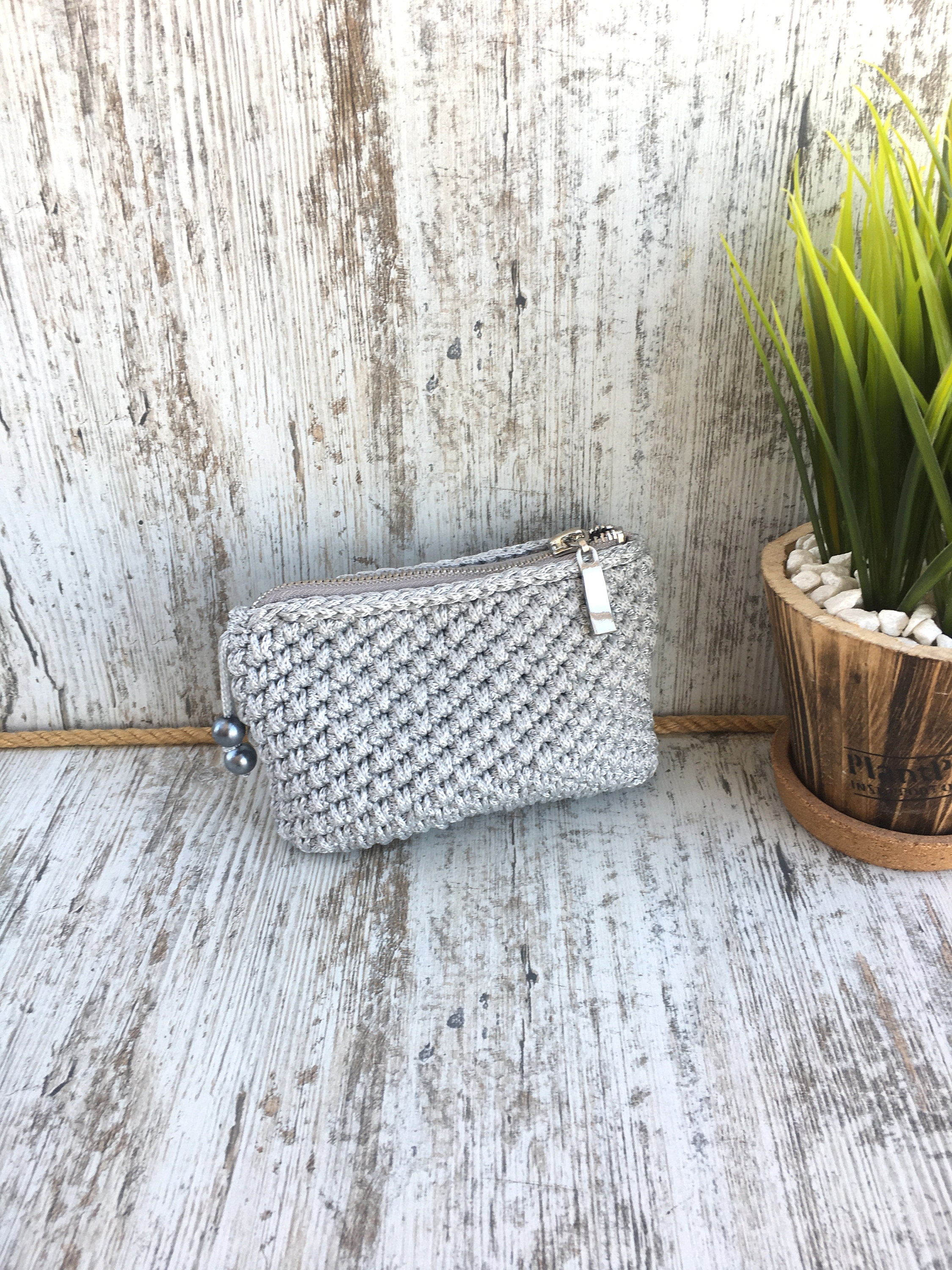 Crochet Makeup Bag Crochet Makeup Bag Crochet Bag Handmade Etsy