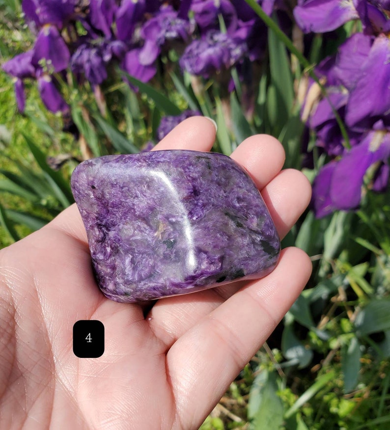 Charoite Palmstone/Freeforms/Purple Shimmer/Tinaksite image 9