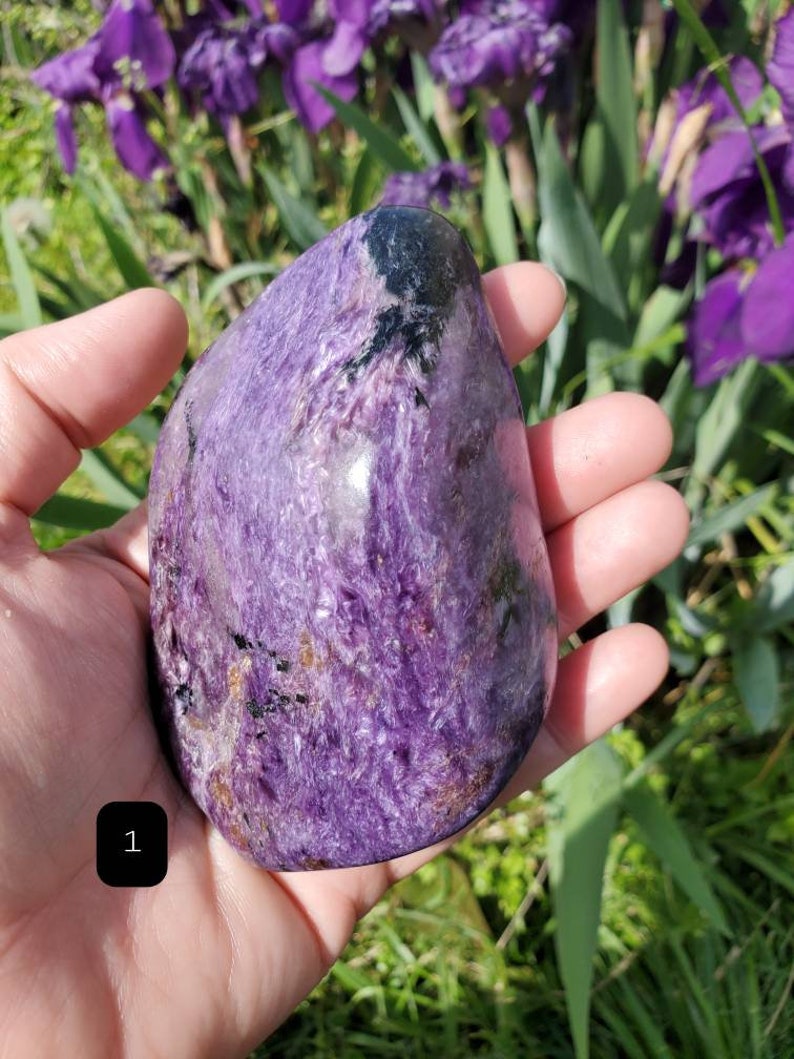 Charoite Palmstone/Freeforms/Purple Shimmer/Tinaksite image 2