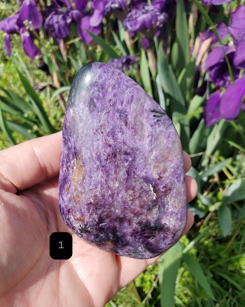 Charoite Palmstone/Freeforms/Purple Shimmer/Tinaksite image 8