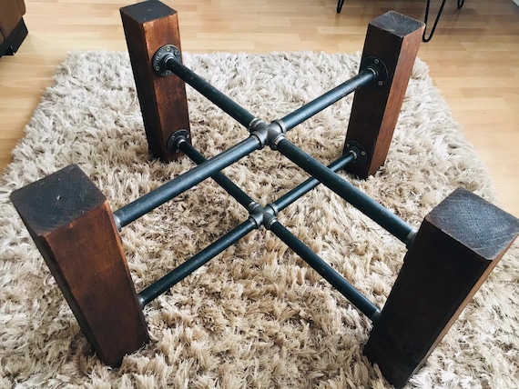 Bespoke Handmade Steel Pipe Coffee Table Base Legs. Industrial
