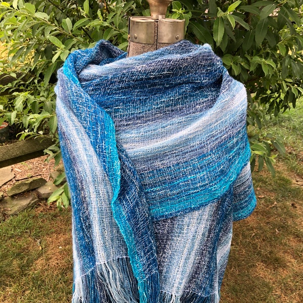 Handwoven Ocean Waves Shawl