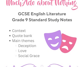Much Ado About Nothing English Literature GCSE Study Guide - Themes, Context and Quote Bank