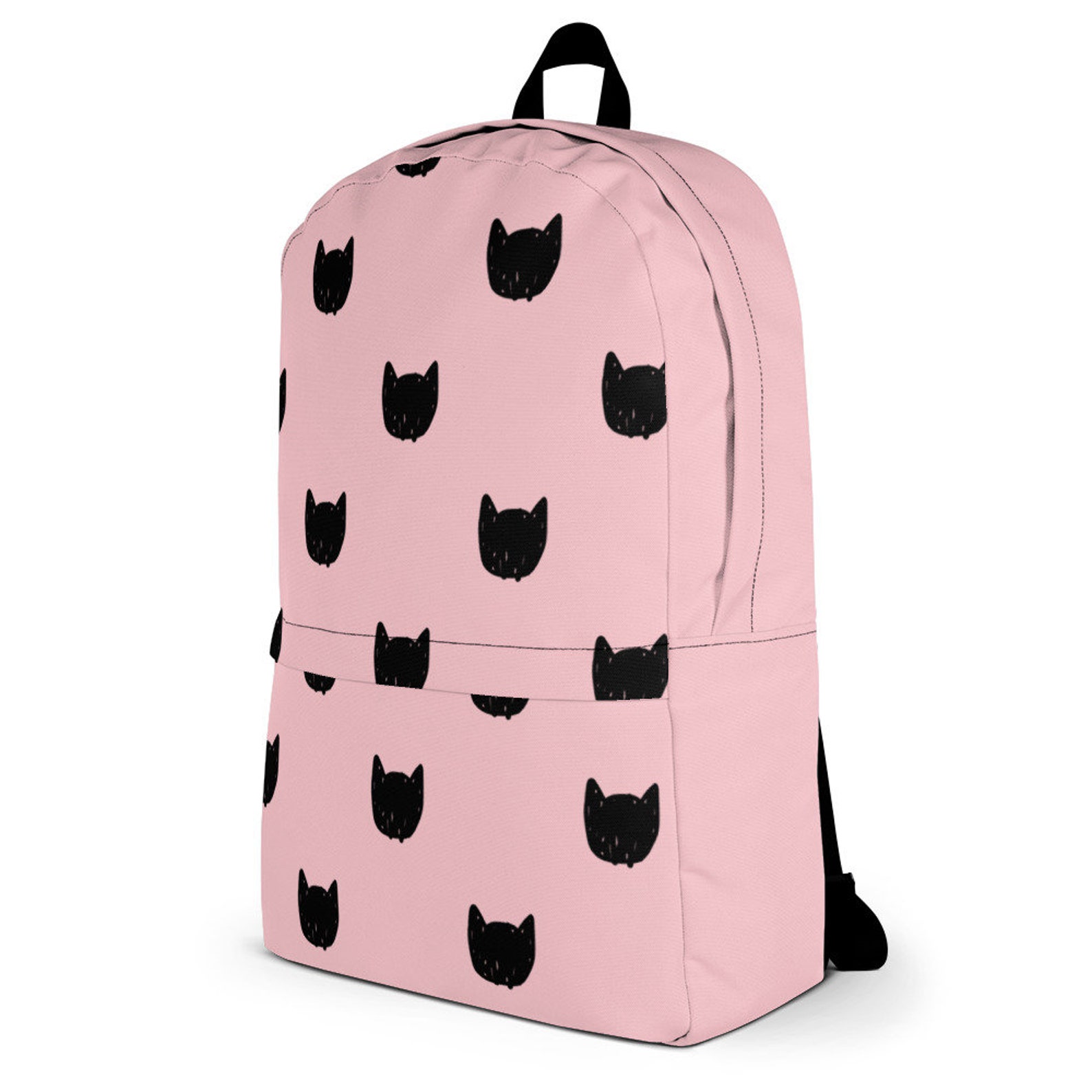 School Backpack Black Cat Standard size school backpack Etsy