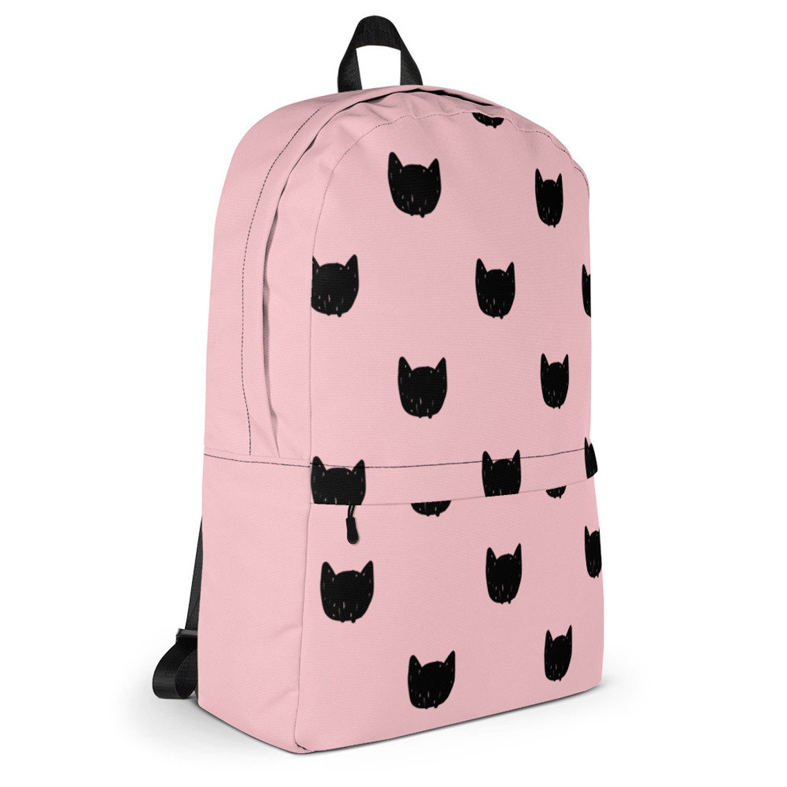 School Backpack Black Cat Standard size school backpack Etsy