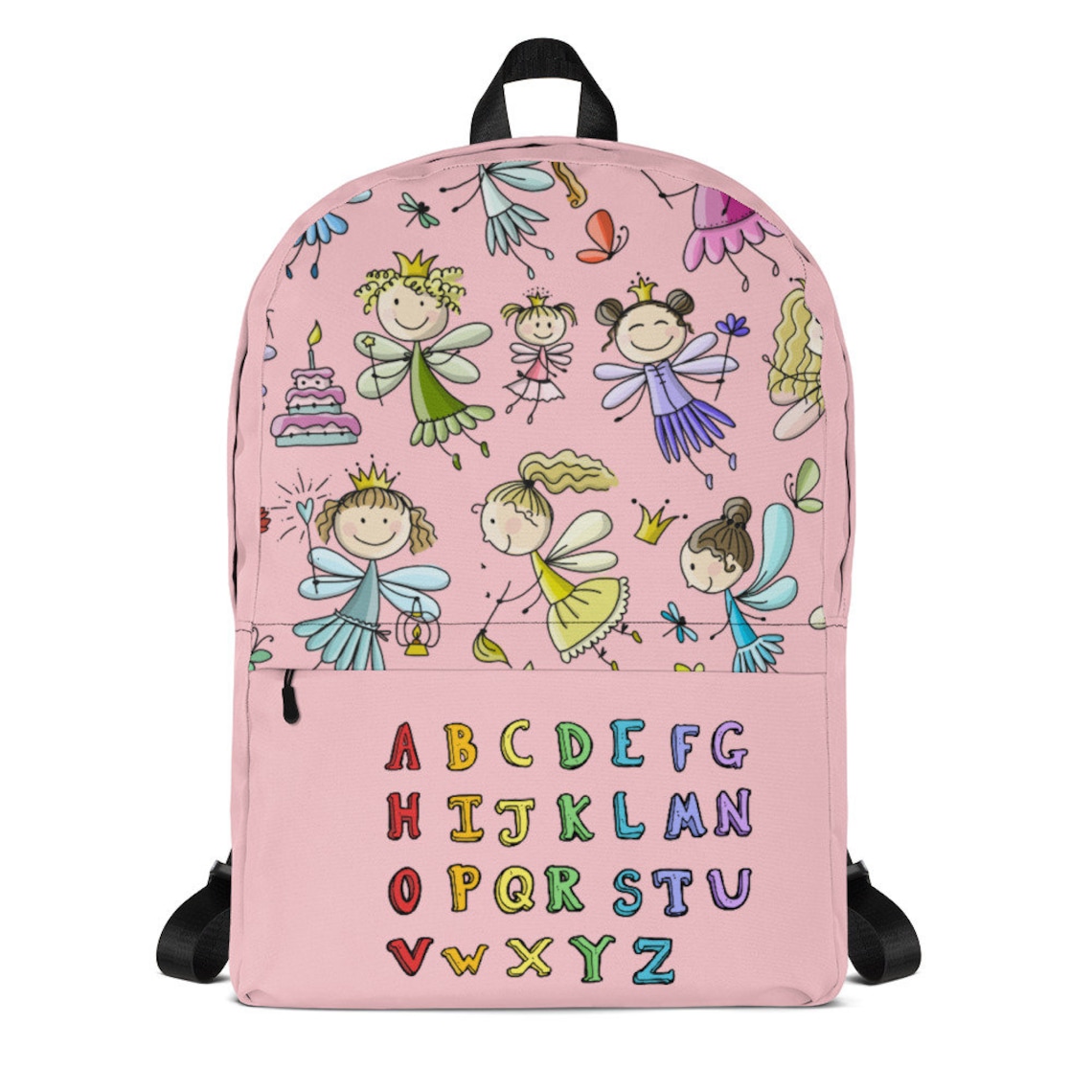 School Backpack Alphabet Standard size school backpack Etsy