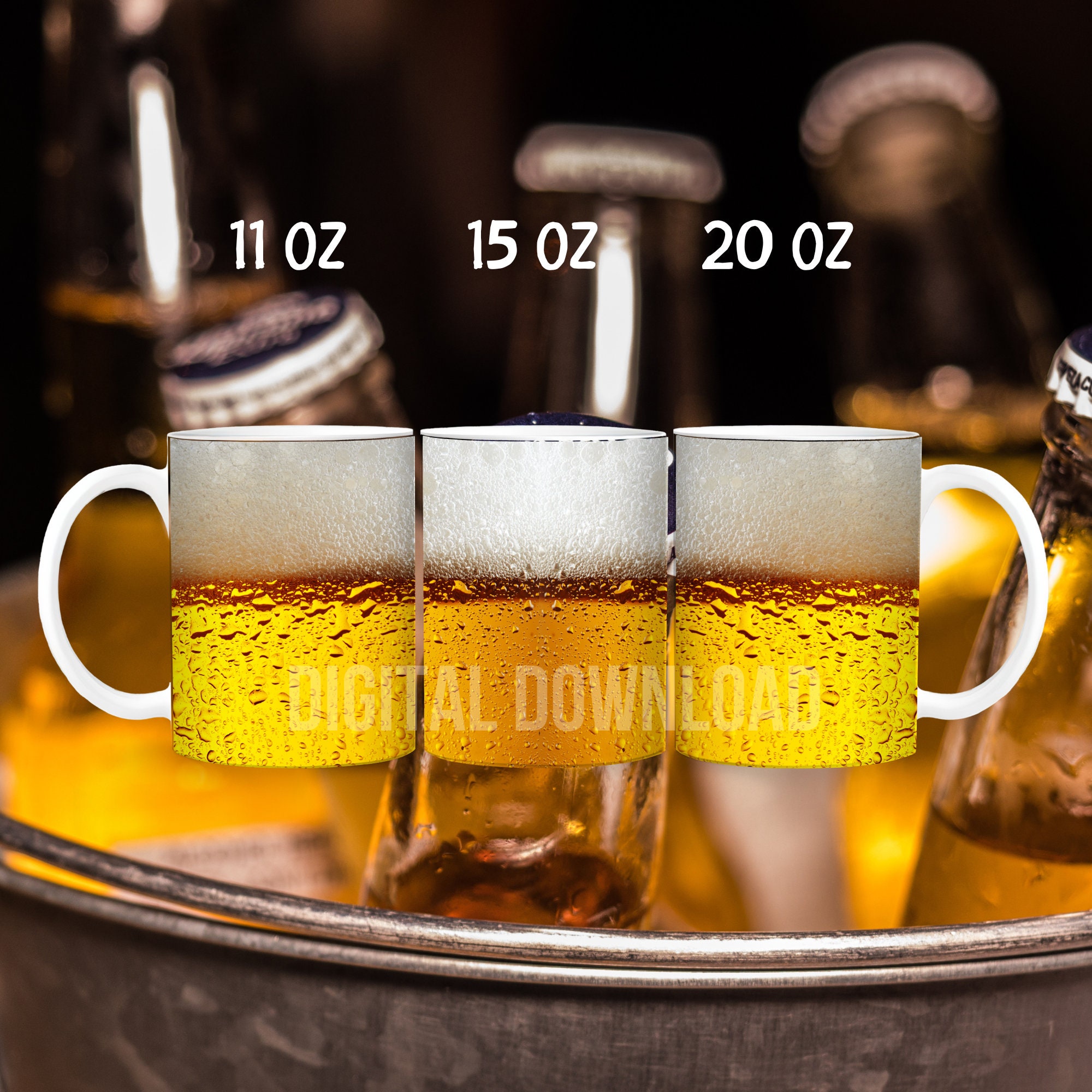 Acopa 20 oz. Customizable Beer Mug - 12/Case