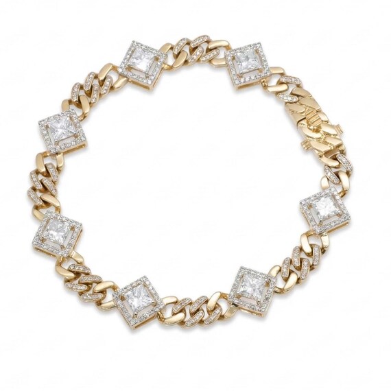 Bracciale Tennis In Zirconia Cubica Da 4Mm Elegante Catena Moda